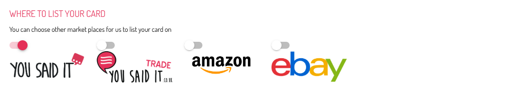 Choose the available channels for your design.