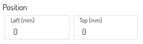 Set the position, width and height of the editable text box.