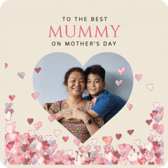 Personalised photo greeting card