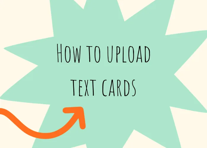 How to guild for text cards